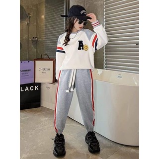 Bộ quần áo trẻ em, bộ thể thao dài tay bé trai, bé gái, bộ đồ thể thao thu đông