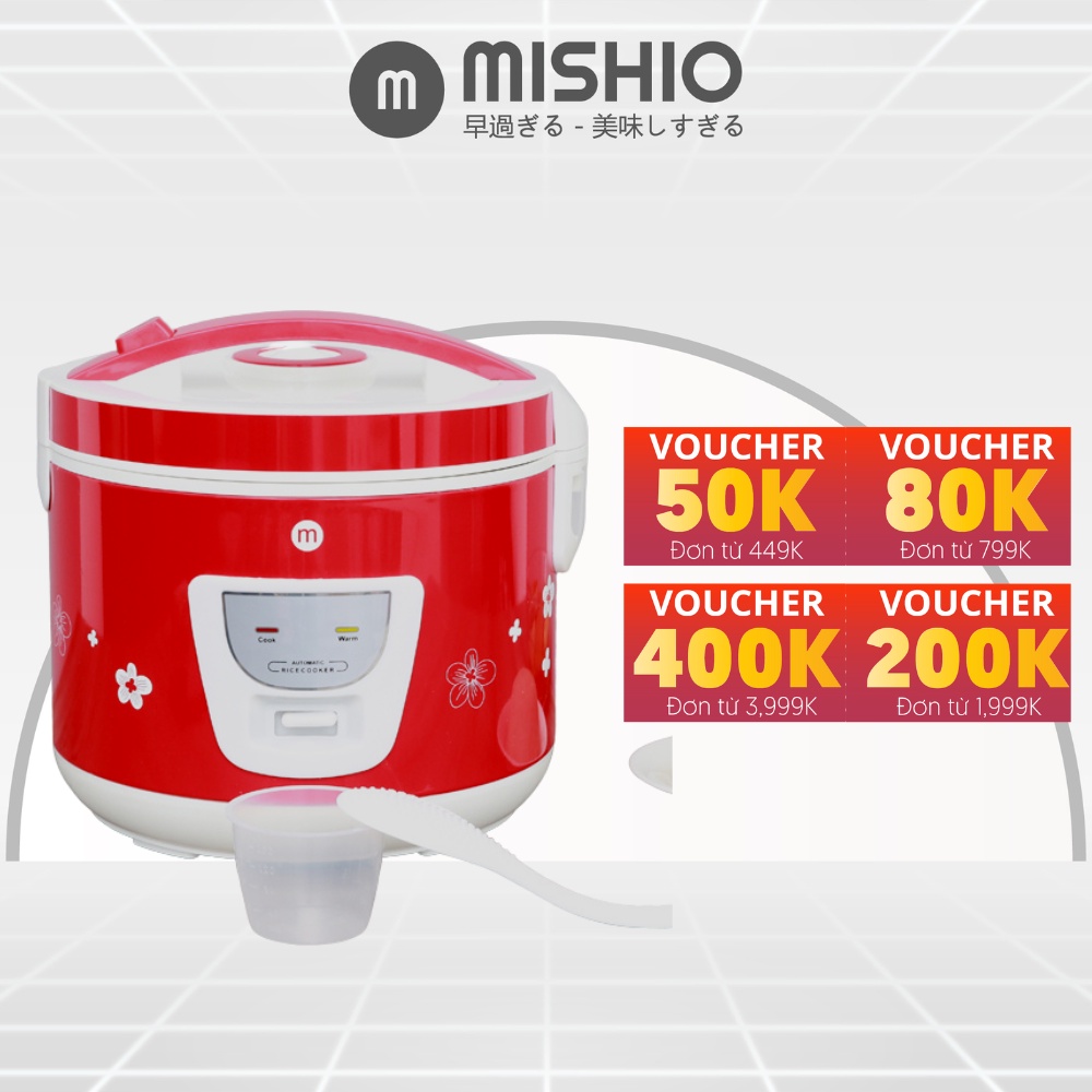 [Mã ELHA22 giảm 6% đơn 300K] Nồi cơm niêu cơ Mishio MK22 màu đỏ