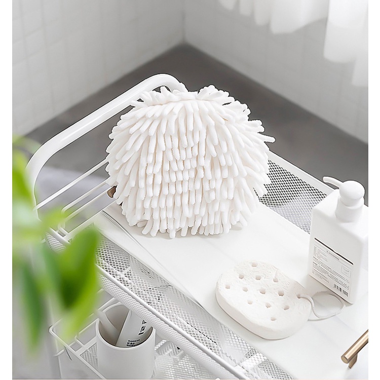 Khăn Lau Tay Hình Tròn Treo Tường Siêu Thấm Hút