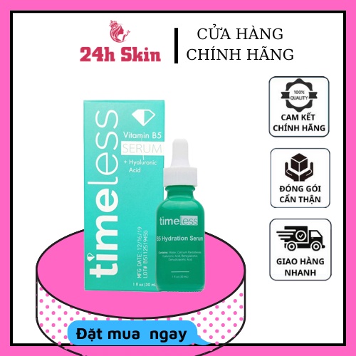 Serum Timeless Vitamin B5 + Hyaluronic Acid ( 30mL ) Serum Timeless B5 phục hồi da