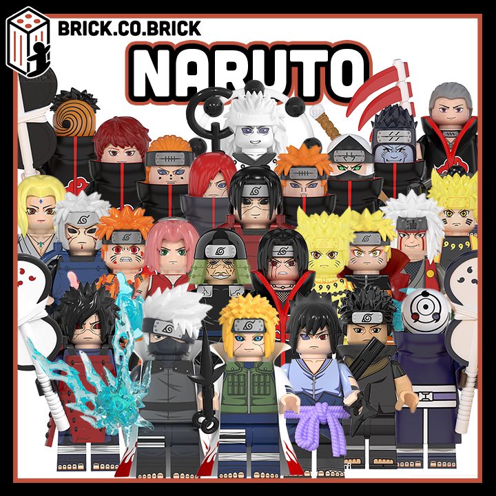 Naruto Combo Đồ Chơi Lắp Ráp Mô Hình Naruto Phim Anime Uchiha Madara Sasuke Obito Minato Kakashi Wm6107