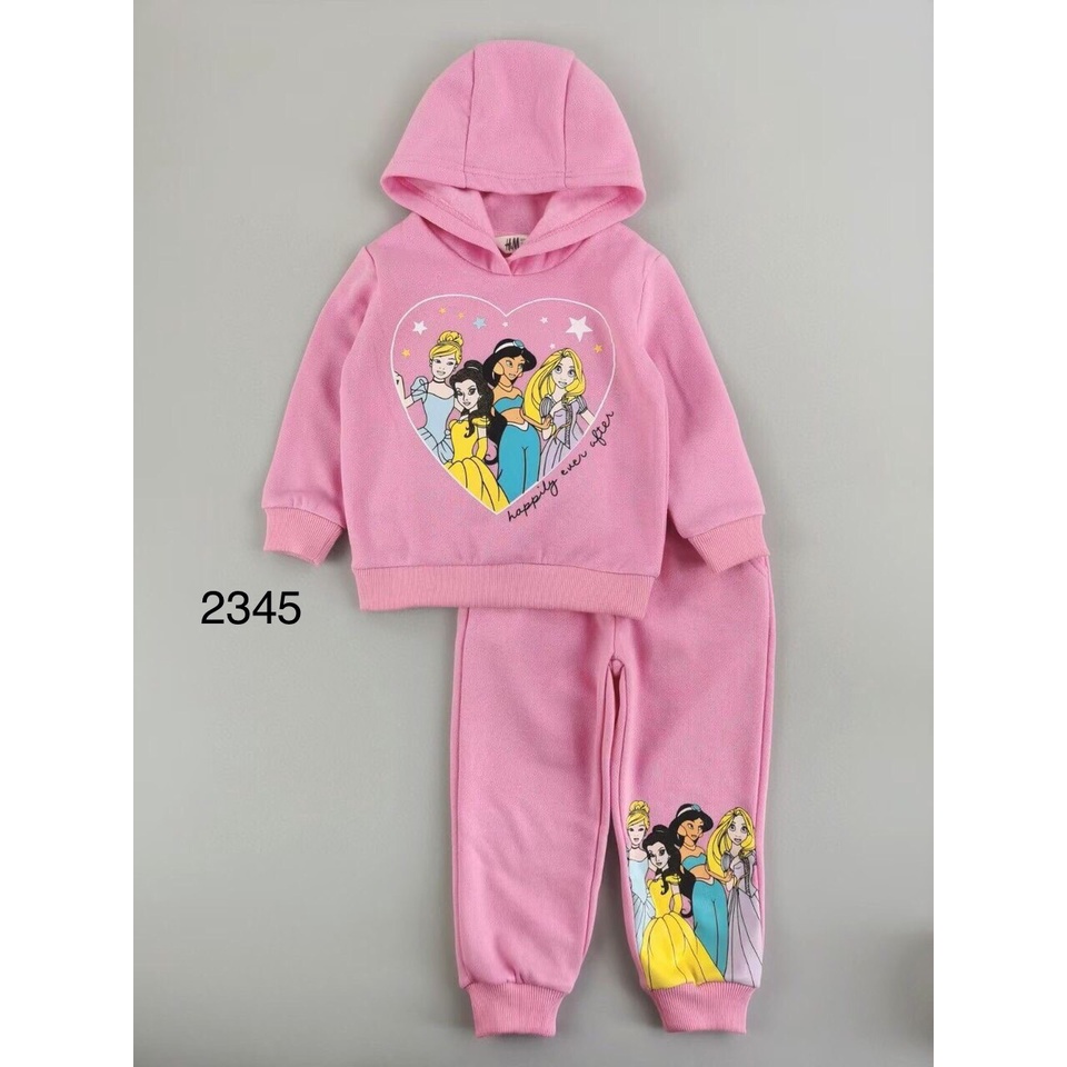 Bộ nỉ cho bé gái từ 2-6 tuổi tương đương 11-23kg