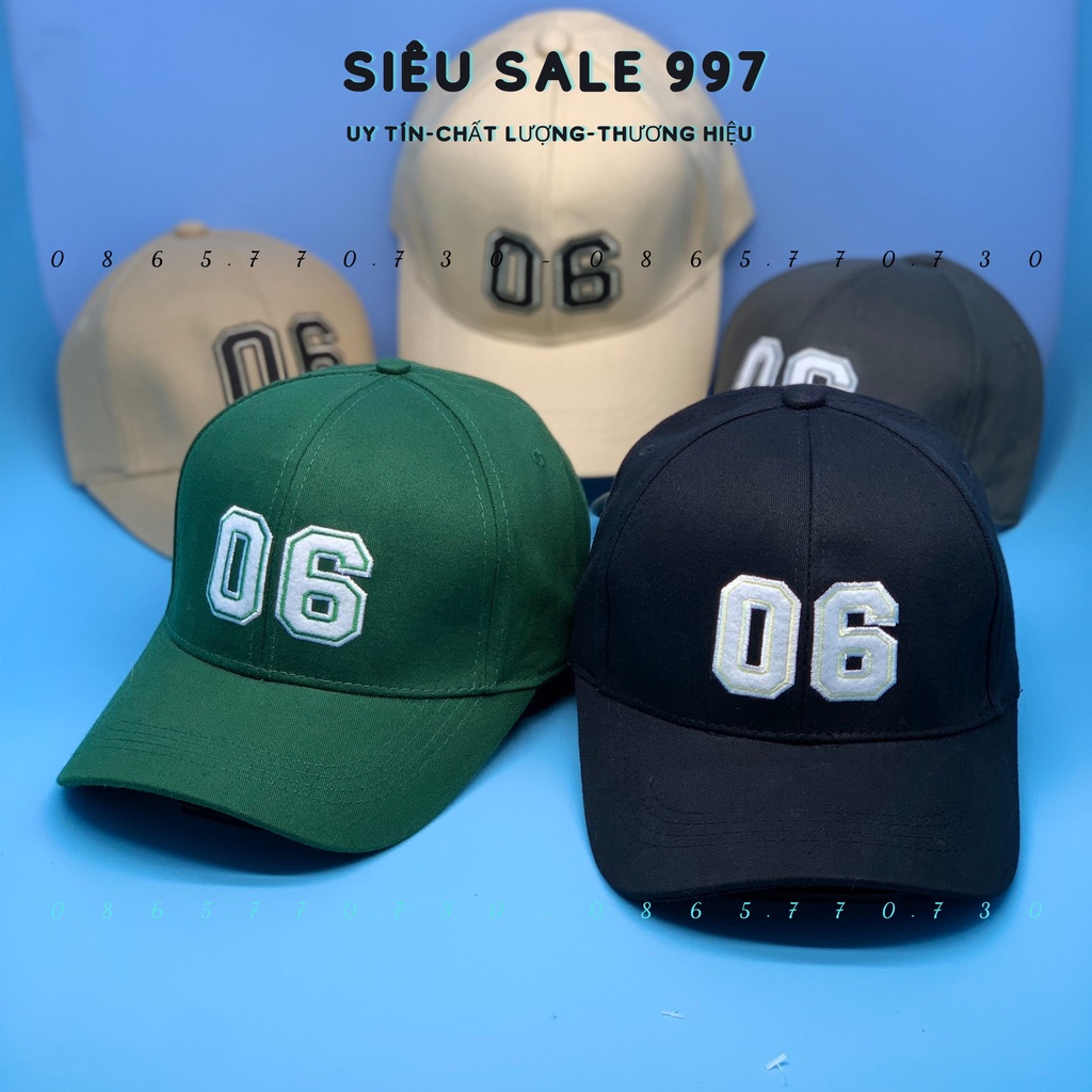 MŨ LƯỠI TRAI 06 - NÓN KẾT THÊU SỐ 06 HOT HIT THỜI TRANG CAO CẤP NHIỀU MÀU FORM CHUẨN ĐẸP