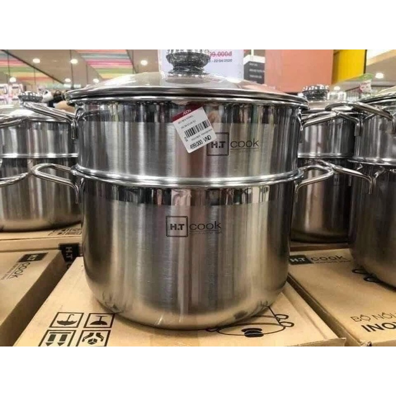 XỬNG HẤP HT COOK 28CM VUNG KÍNH