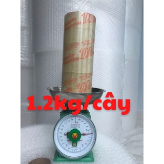 Băng keo OPP 100 yard trong/đục, 1.2kg/cây lõi mỏng, độ dính lên đến 50 mic