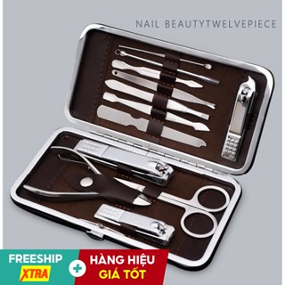 Bộ Bấm Móng Tay 12 Món - Bộ Kiềm Cắt Móng Tay Không Gỉ