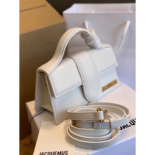 Túi tay cầm mini JACQUEMUS Le Bambino leather bag