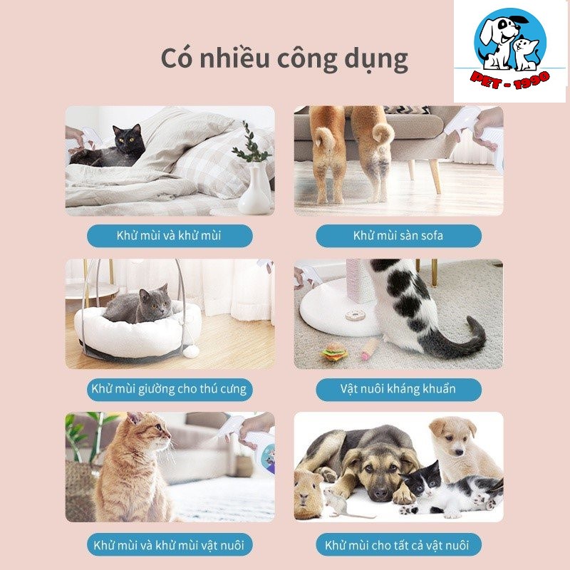 Bình Xịt DORRIKEY 500ml Hương Chanh Thơm Mát Khử Mùi Hôi Và Khử Khuẩn Cho Chó Mèo Thú Cưng