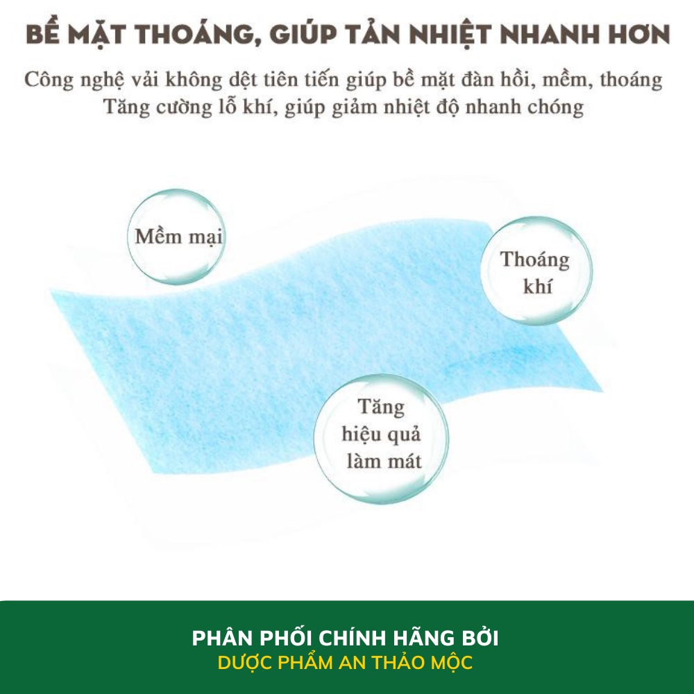 Miếng dán hạ sốt TANAPHAR Cooltana làm mát tự nhiên hạ nhiệt giảm sốt say nắng không gây kích ứng cho bé