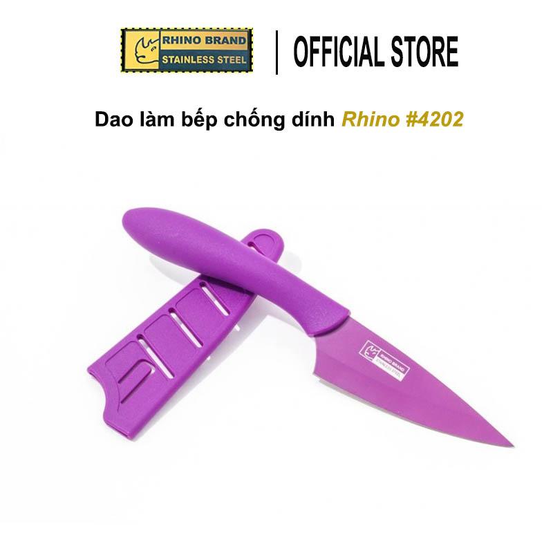 Dao làm bếp chống dính cao cấp có vỏ đựng chính hãng Rhino Thái Lan mã số 4202