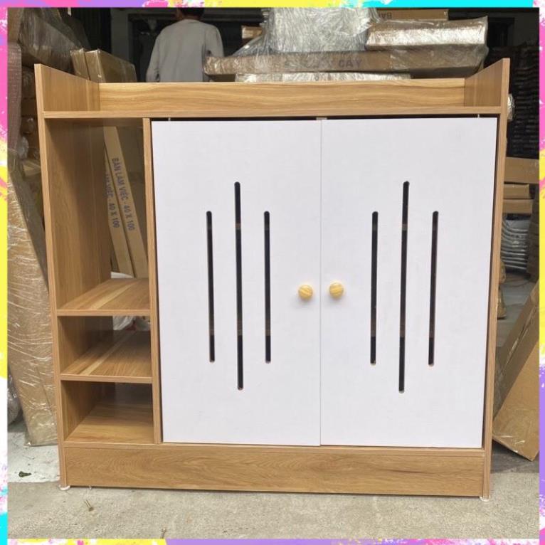 Tủ Đựng Giầy, Tủ Giày Gỗ có cánh, 3 tầng,4 tầng. Chất liệu gỗ MDF