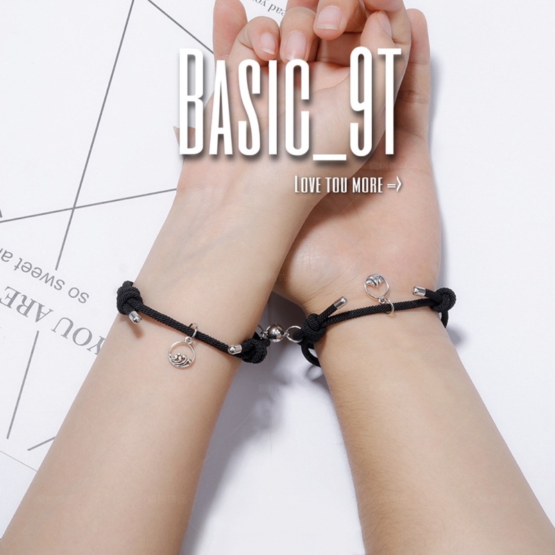 SET VÒNG TAY ĐÔI COUPLE NAM CHÂN DÂY BASIC BIỂN VÀ NÚI HOT TREND