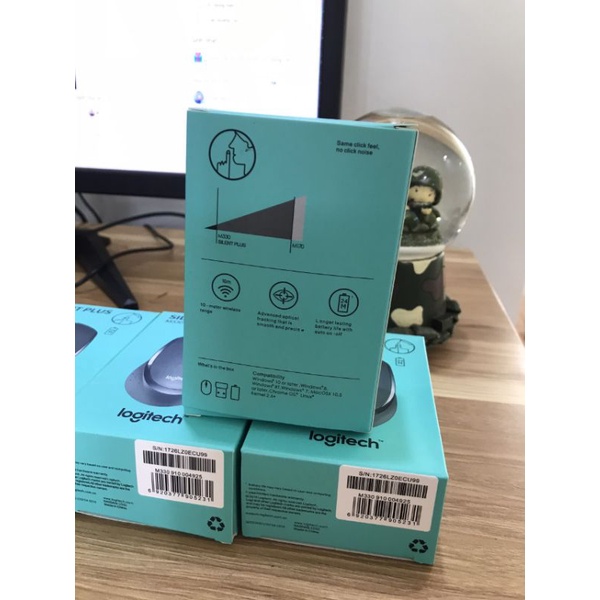 Chuột không dây Logitech M330 slient + tặng kèm pin AA