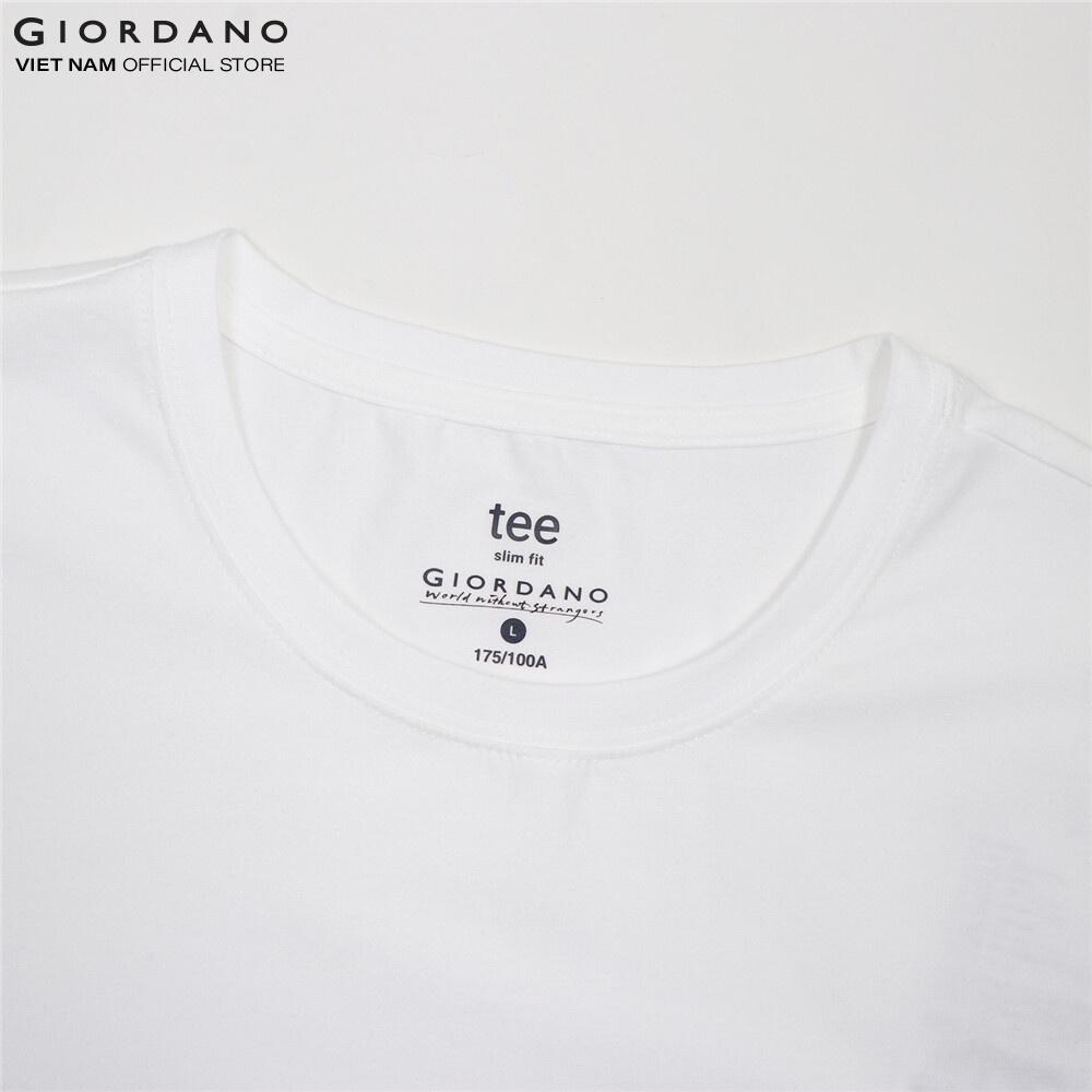 Áo Thun Ngắn Tay Nam In Logo Sư Tử Giordano 01022379