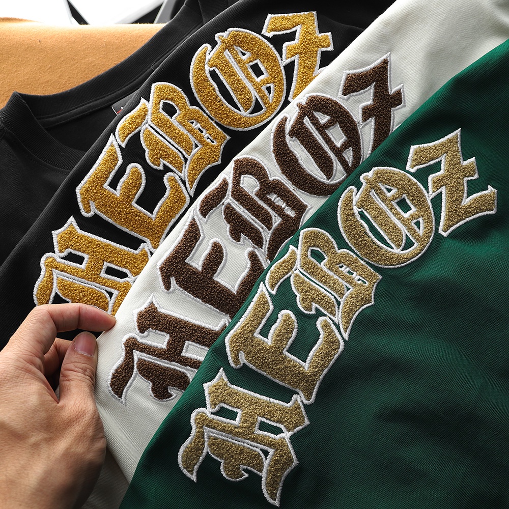 Áo thun nam cổ tròn chất vải cotton 2 chiều dày dặn kết hợp logo xù cao cấp Heboz 3M - 00001284