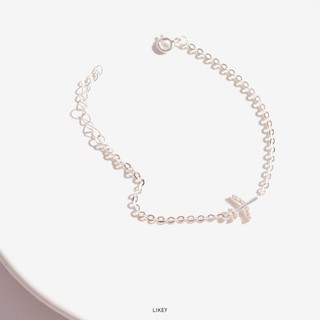 Lắc tay máy bay bạc dễ thương, xinh xắn