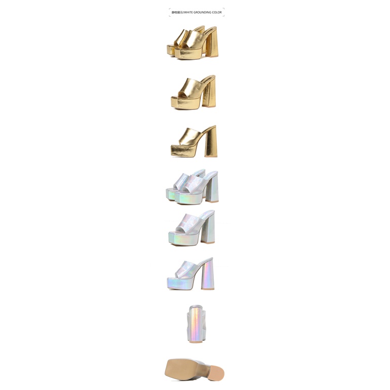 Giày Cao Gót Da Bóng Đế Dày Size Lớn 35-42 5.9 Inch Thời Trang Cho Nữ