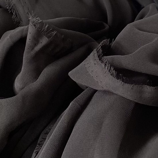 Vải Voan Hàn Đen Khổ 1m1 - Co Giãn Nhẹ, Mỏng - May Đầm, Váy, Áo Kiểu, Làm Vải Lót