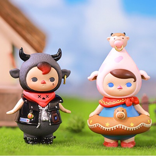 ★Hgtoys★  Popmart Pucky Milk Baby Series Blind Box Doll Tide Play Trang trí Quà tặng