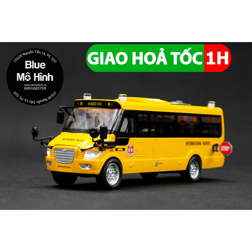 Blue mô hình | Mô hình xe buýt school bus 1:32