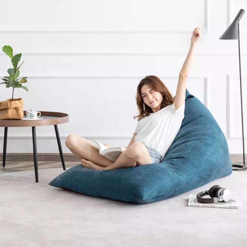 Ghế lười hạt xốp 3ii Home hình kim tự tháp chống thấm Size XL120x140cm L100x120cm M80x100cm chất liệu sử dụng  cao cấp