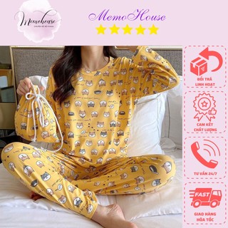 Đồ Bộ Thun sữa mỏng mịn Thu Đông TDQD Form dưới 60kg