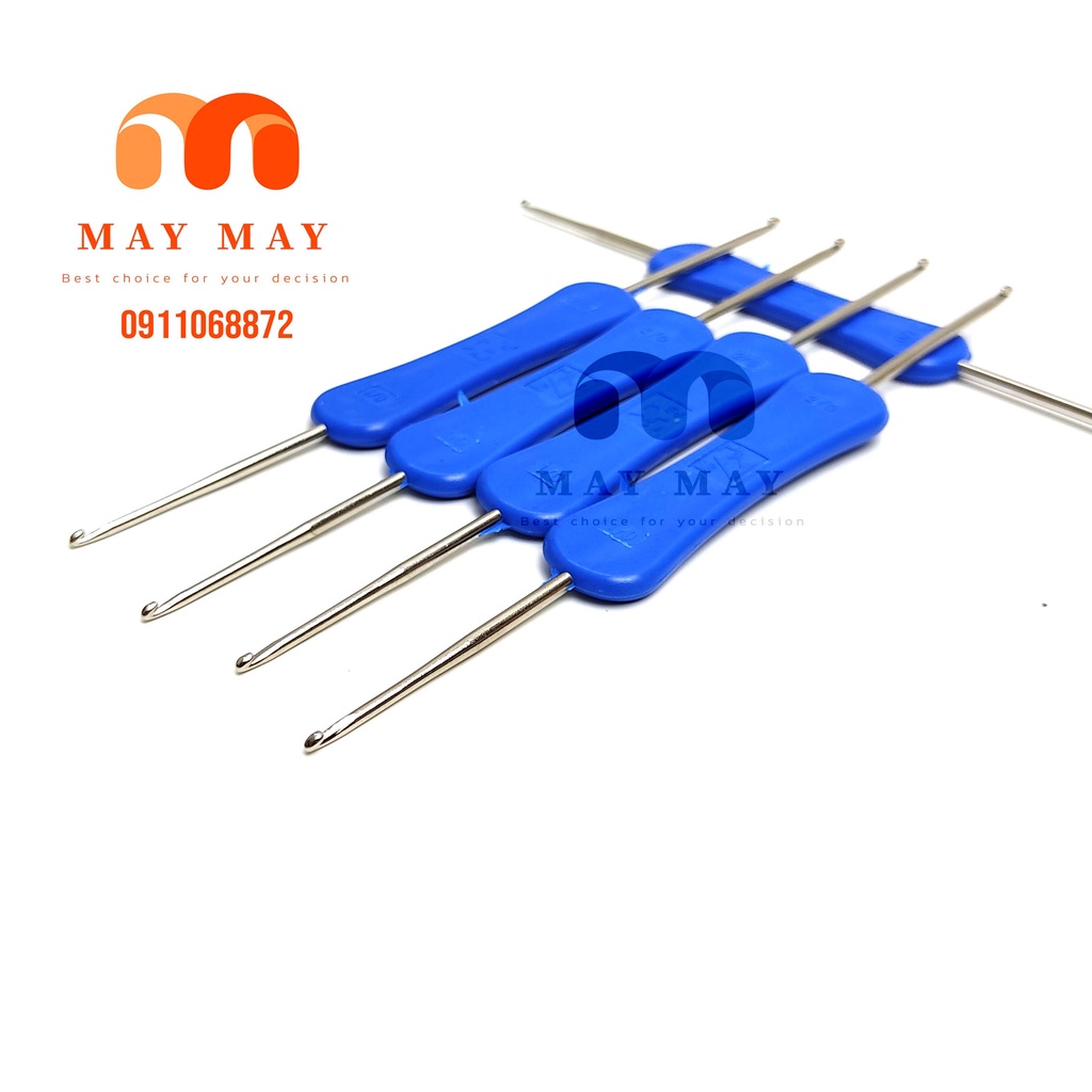 Kim móc len 2 đầu cán nhựa có 2 size