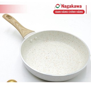 Chảo vân đá đáy từ Nagakawa NAG2206 (22cm) - Nhôm nguyên khối - Dùng cho mọi loại bếp