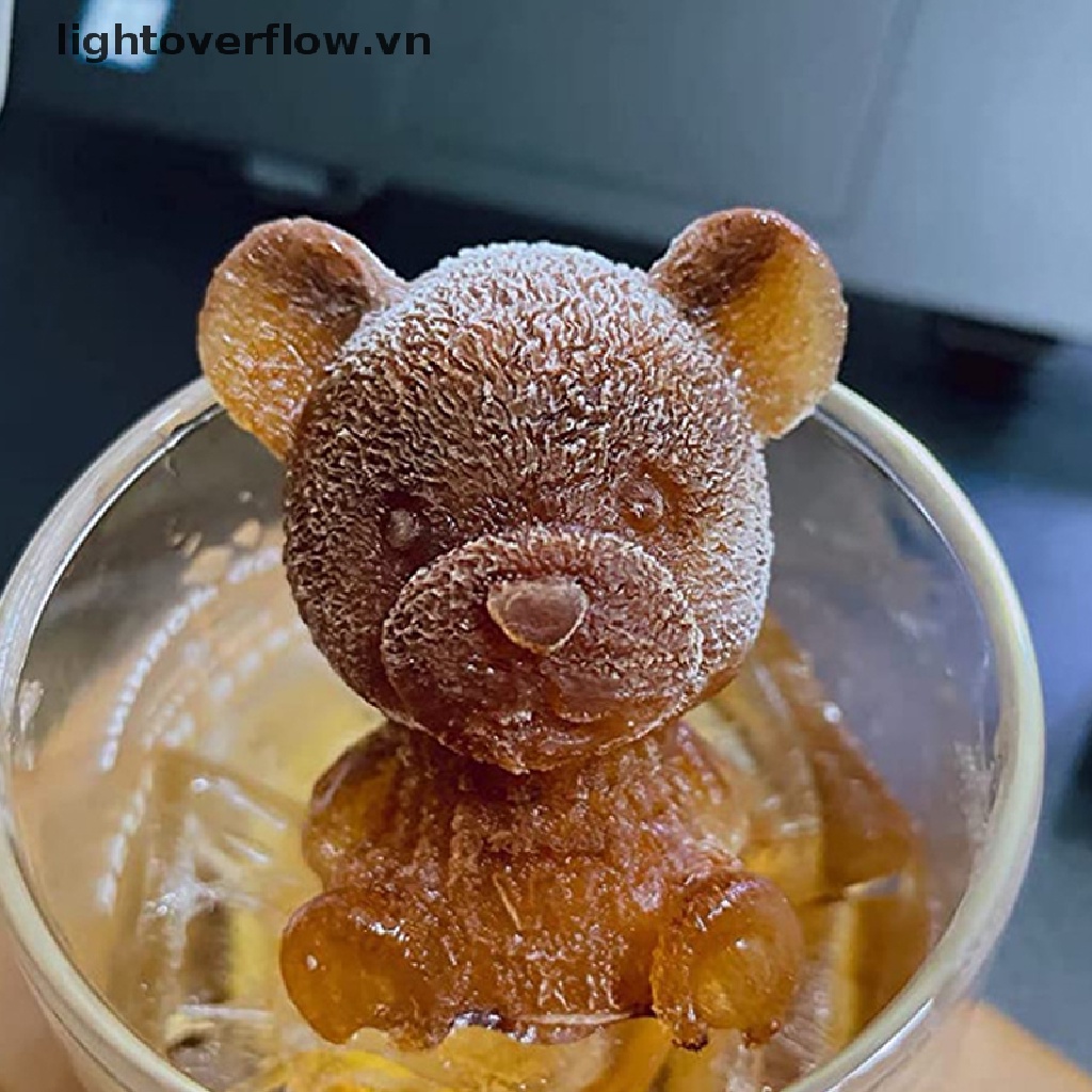 Khuôn Silicon Làm Đá / Sô Cô La Hình Gấu Dễ Thương