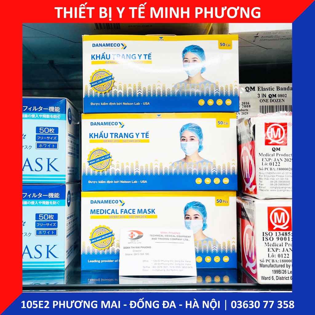 Khẩu trang DANAMECO chưa tiệt trùng
