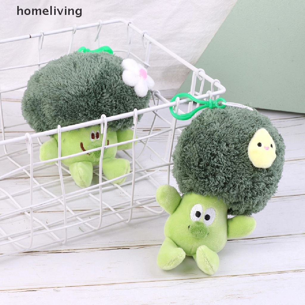 Móc Khóa Hình Rau Củ Broccoli Nhồi Bông Dễ Thương