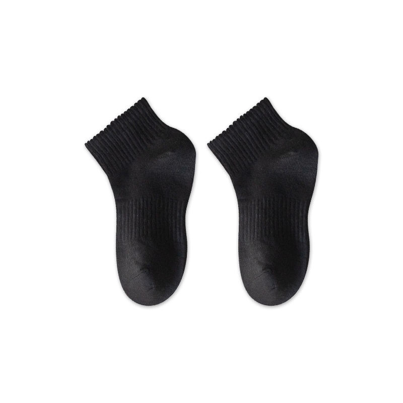 Vớ Thể Thao Cotton Màu Trơn Dành Cho Trẻ Em Từ 1-18 Tuổi