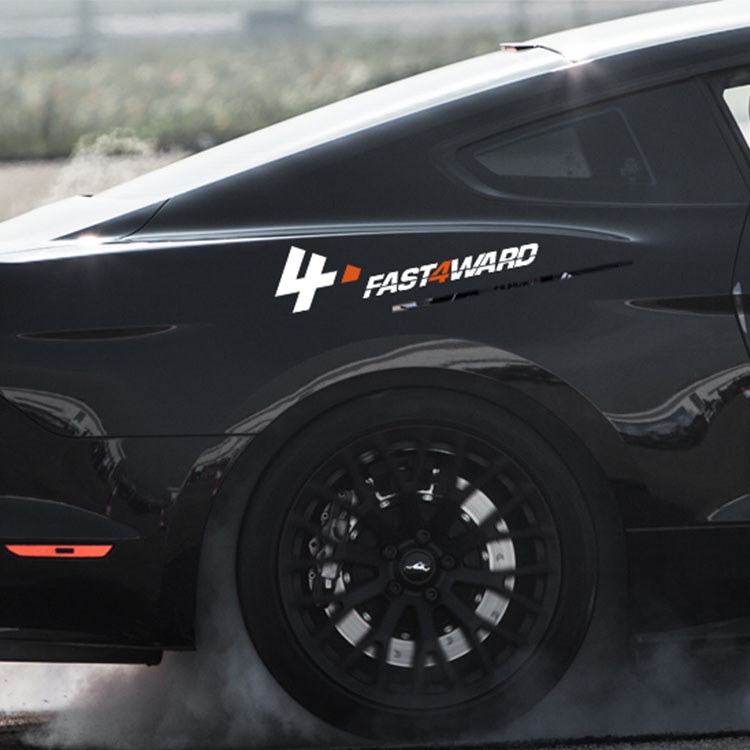 Miếng Dán Đề Can Trang Trí Kính Chắn Gió Xe Hơi Honda FAST4WARD Line Race
