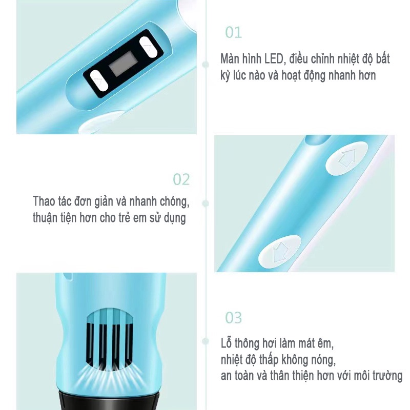 Bộ Bút Vẽ 3D Độc Đáo Sáng Tạo Cho Bé