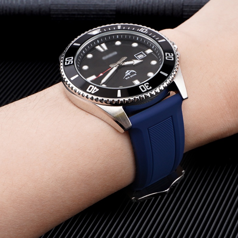 Dây Silicone Thay Thế Cho ĐồNg Hồ Đeo Tay 16mm 18mm 19mm 20mm 21mm 22mm