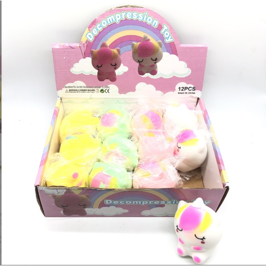 Ngựa thần bóp  DCB10 bóng lười unicorn bóp thủ công handmade squishy toy