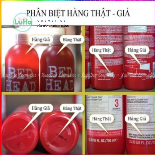 Cặp dầu gội xả Tigi Bed Head 750ml, giúp phục hồi tóc hư tổn, giảm gãy rụng, tăng độ đàn hồi, giúp tóc chắc khỏe
