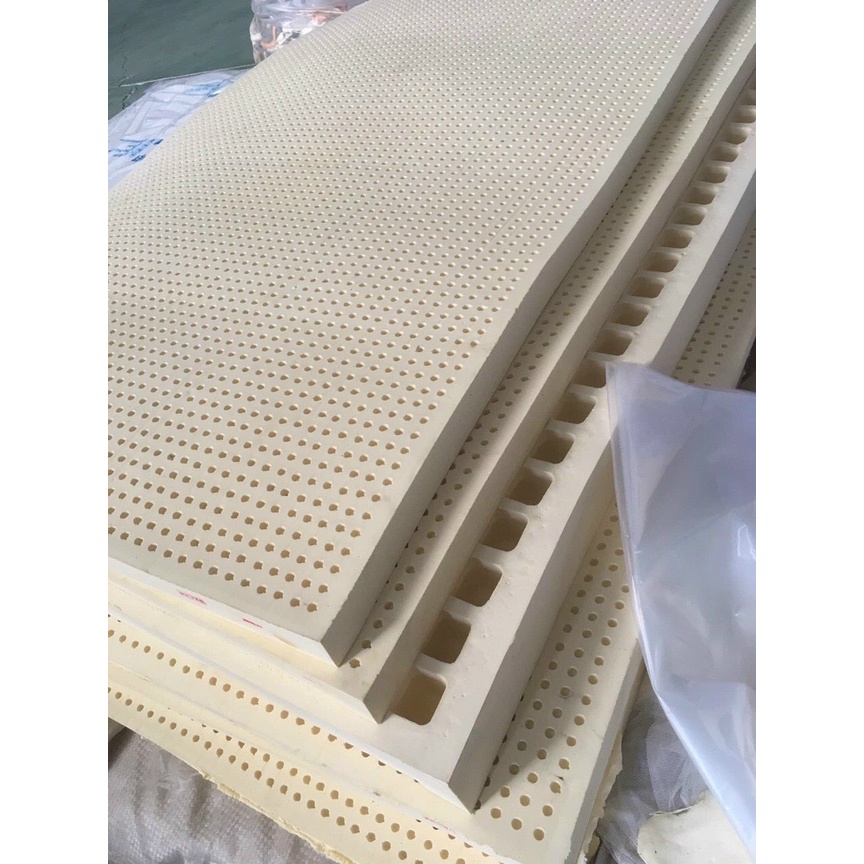 Nệm cao su thiên nhiên 100%,bảo hành xẹp, freeship size 100cm x 200cm x5cm