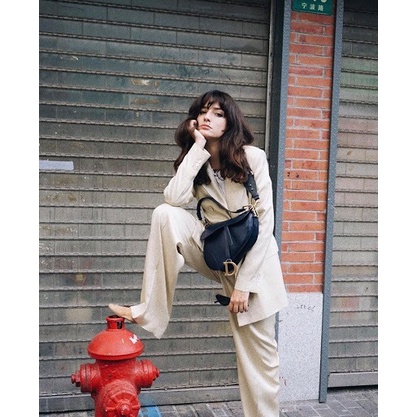 Túi xách nữ đeo chéo đen yên ngựa thời trang cao cấp