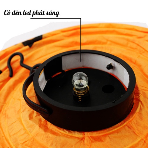 Đèn Lồng Giấy Halloween Trang Trí Tiệc Lễ Hội Hóa Trang Có Đèn Led Phát Sáng