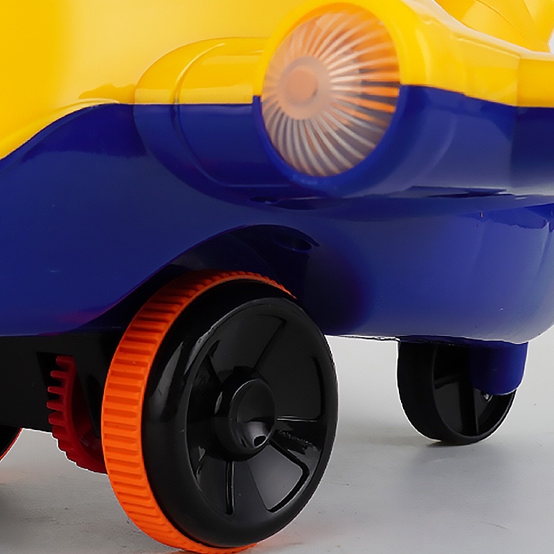 Đồ chơi trẻ em xe đẩy máy bay có chuông biết chớp mắt, thè lưỡi vui nhộn cho bé tập đi phát triển vận động