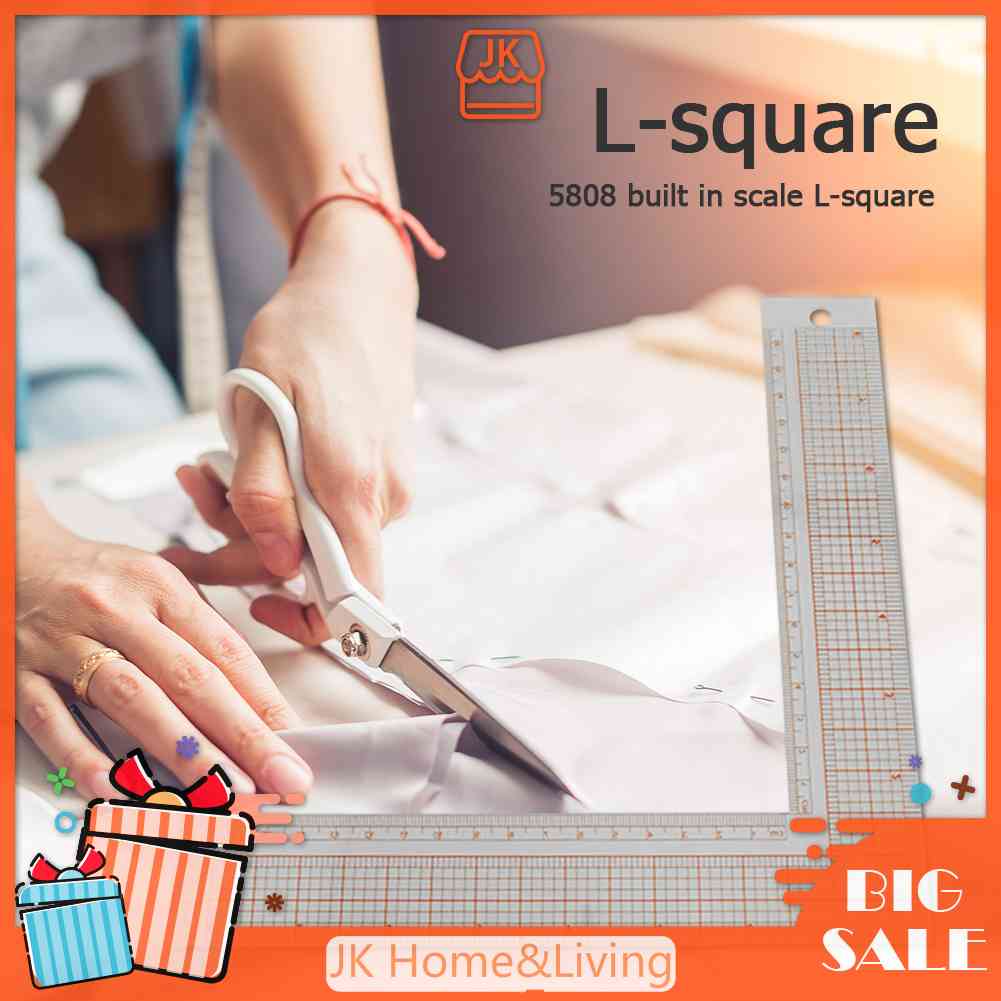 Thước Nhựa Hình Chữ L Chuyên Dụng Khi May Vá