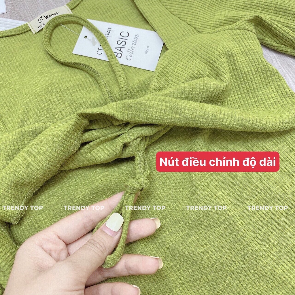 Áo cổ yếm - Áo kiểu tay ngắn dáng ôm chất thun tăm siêu co giãn, CTWOMEN