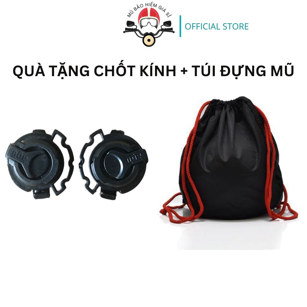 Mũ Bảo Hiểm Fullface AGU Siêu Chất - BH Chính Hãng 12 Tháng - Tặng chốt kính + túi đựng mũ