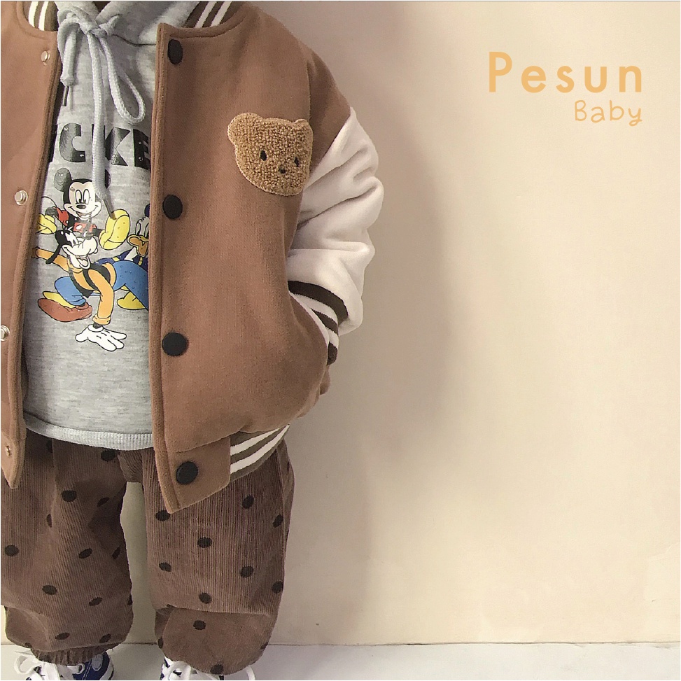 Áo Khoác Kiểu Dáng Bóng Chày/Jacket Cho Bé 0-3 Tuổi