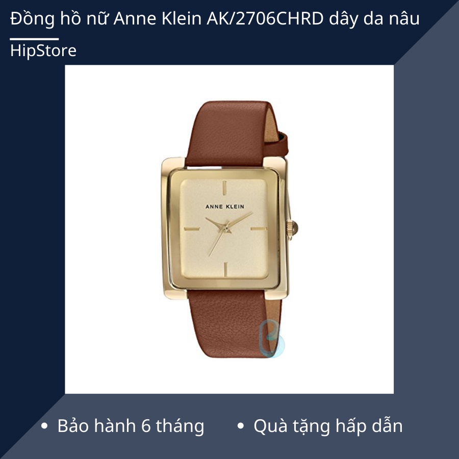 Đồng hồ nữ Anne Klein AK/2706CHHY dây da nâu