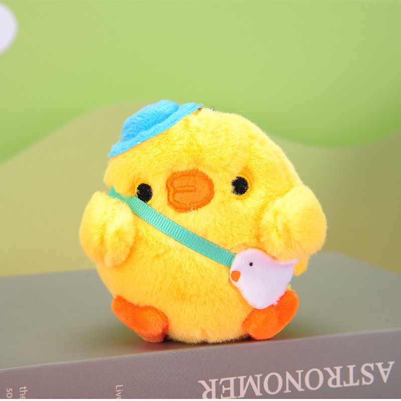 Móc Khóa Gà Chubby Nhồi Bông Dễ Thương