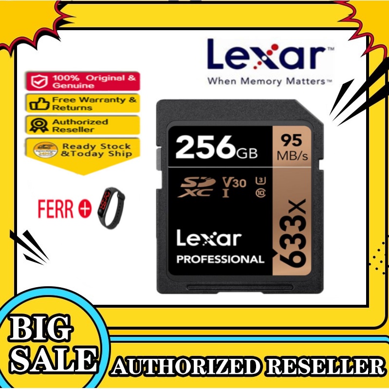 Lexar Professional 633x SDHC?Thẻ Nhớ Sdhs-I Hiệu SDXC 32GB 512GB 256GB 128GB 64GB