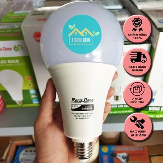 Bóng đèn led rạng đông 20w 30w e27 dạng búp tròn | tiết kiệm điện, ánh sáng trắng 6500k | bảo hành 2 năm