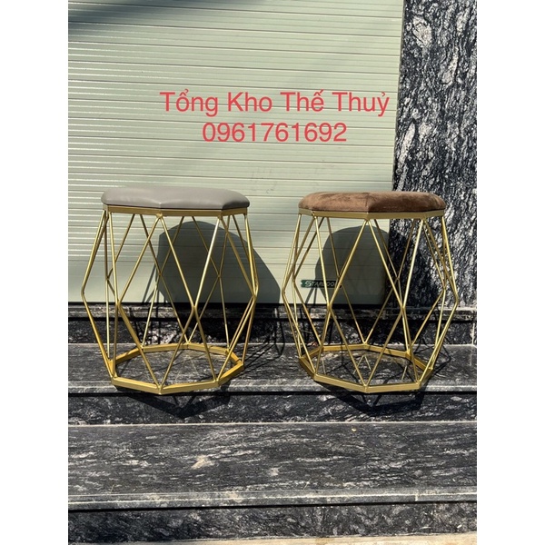 Ghế Đôn Bàn Trang Điểm, Ghế Đôn Kim Cương Sang Chảnh( giá tại xưởng )